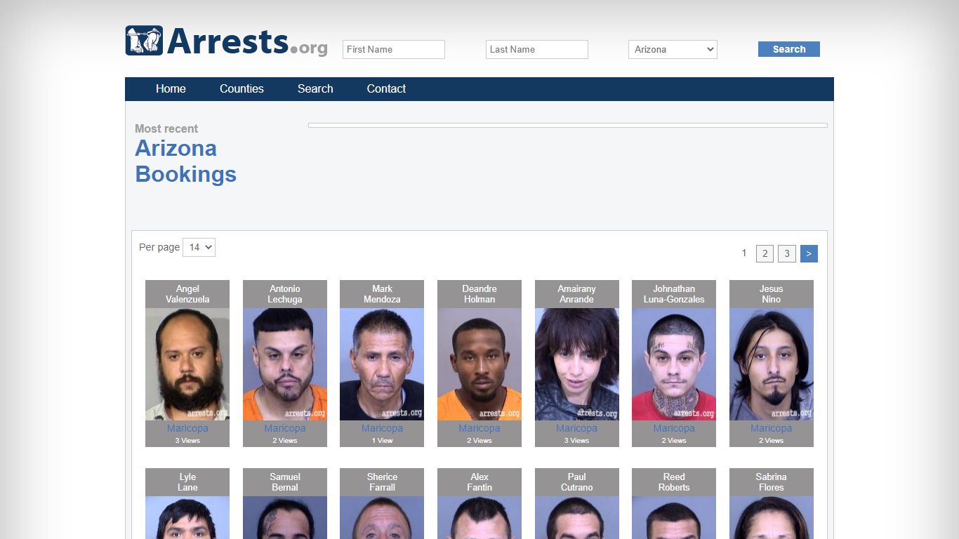 Arizona Arrests and Inmate Search