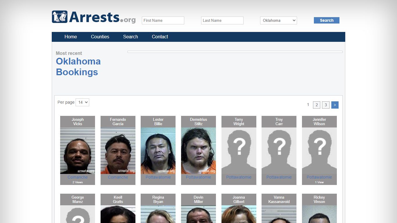 Oklahoma Arrests and Inmate Search